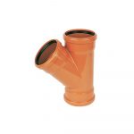 90 Degree Drainage Equal Junction 110mm Double Socket