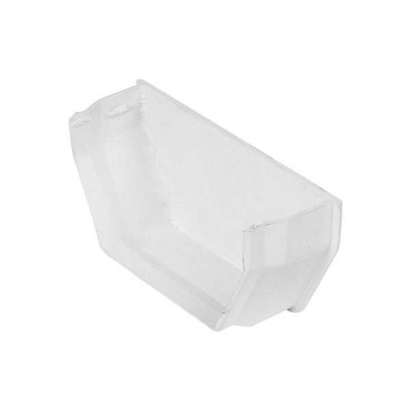 Squareline Gutter Internal Stopend White 112mm
