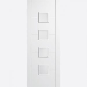 White Vancouver Glazed 4L Frosted Door